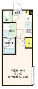 ハーモニーテラス千住緑町Ⅱの間取り|間取りです。