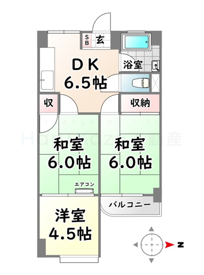 【間取り】 | 宝第一スカイハイツ【名古屋市賃貸・エレベーター】