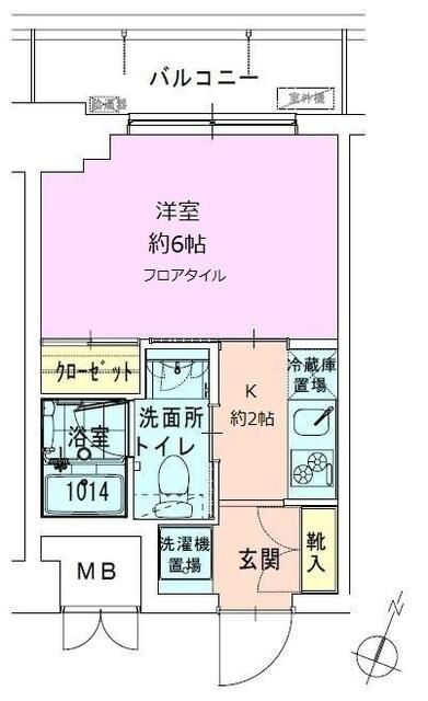 門前仲町レジデンス弐番館の間取り