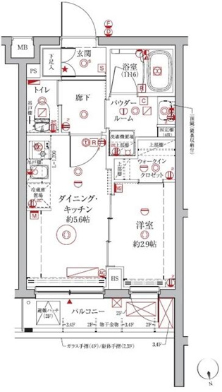 【間取り】 | クレイシアＩＤＺ中馬込
