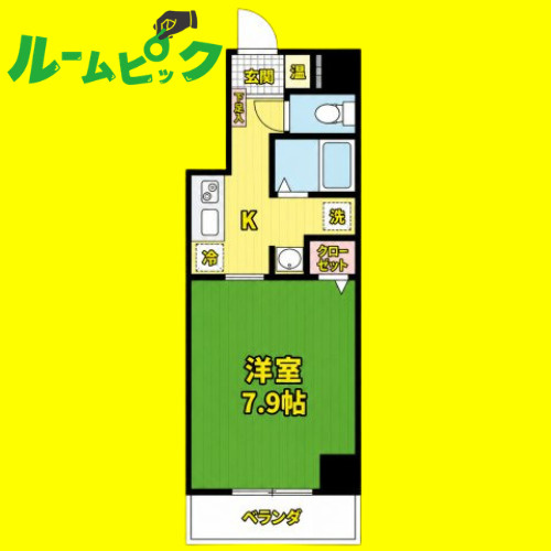 アーバンフラッツ伏見(旧La　Douceur伏見)　名古屋市賃貸　仲介手数料無料の間取り
