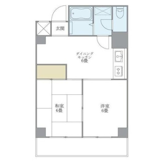 【間取り】 | レジデンス若松 | 間取りです。