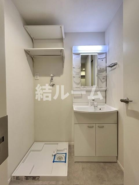 所沢市大字北秋津のアパートの独立洗面台