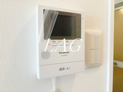 【セキュリティ】 | 山口マンション | モニター付きインターホンです。