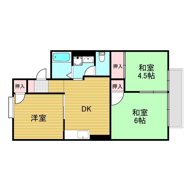 パセオ豊里の間取り