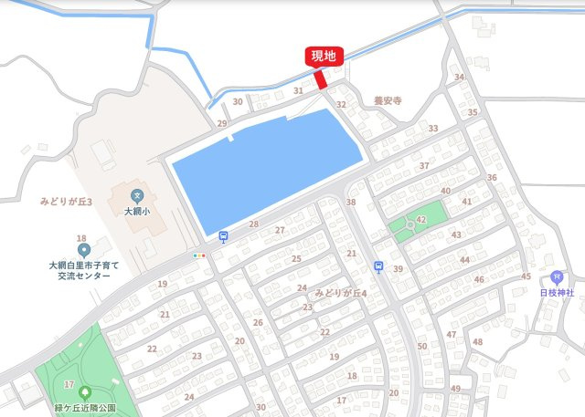【限定１棟】大網白里市みどりが丘四丁目新築戸建の地図
