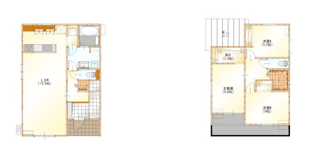 【限定１棟】大網白里市みどりが丘四丁目新築戸建の間取り