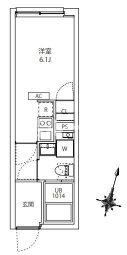 板橋区板橋３丁目の賃貸マンションの間取り