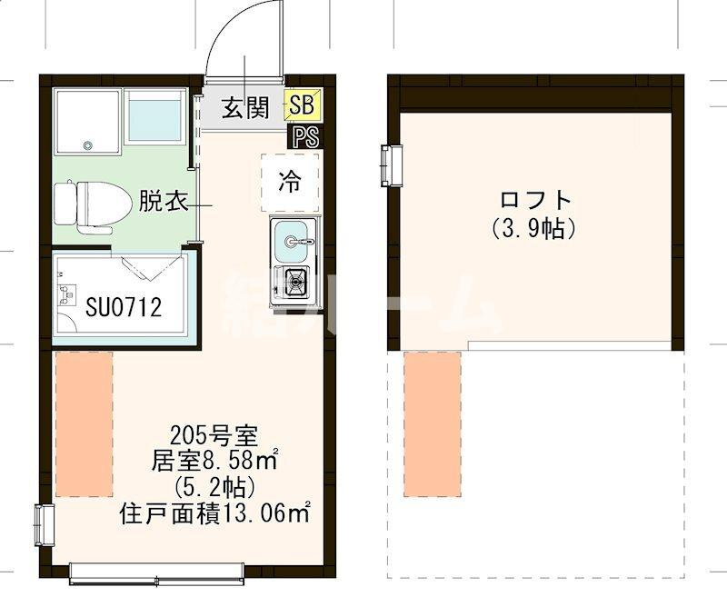 練馬区春日町２丁目のアパートの間取り
