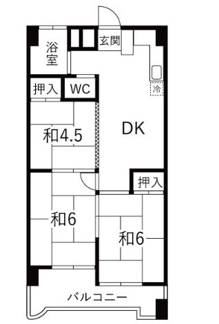 【間取り】 | 宝第二スカイハイツ【名古屋市賃貸・エレベーター】