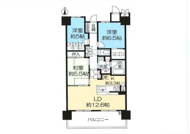 ライオンズ南千里佐竹台グランハートスカイヴィラの間取り