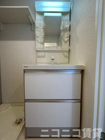 【独立洗面台】 | ハーモニーテラス北小岩Ⅲ | 別号室イメージの為、現状を優先致します。
