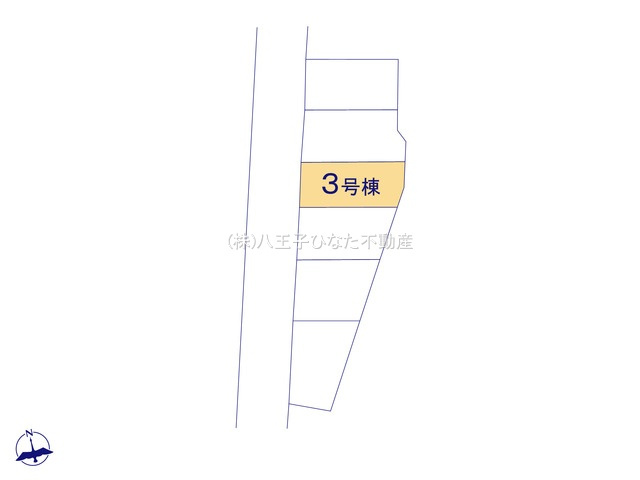 『八王子市新築戸建て』八王子市四谷町736-1【仲介手数料無料】　２期の区画図|～仲介手数料無料☆八王子ひなた不動産～八王子市四谷町　新築戸建て