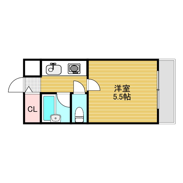 木元ハイツの間取り