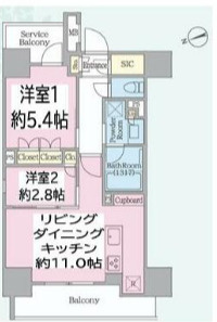 クレストコート本郷三丁目の間取り