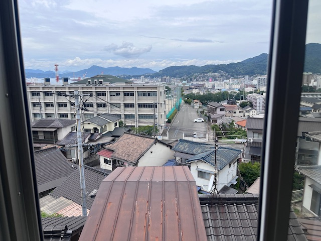 呉市宮原新築戸建て2階リビングの展望