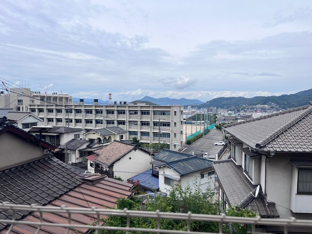 呉市宮原新築戸建て2階リビングの展望