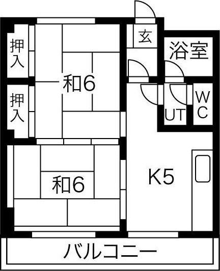シャンドールホワイト中駒の間取り