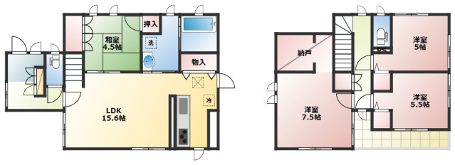 【間取り】 | 川入戸建