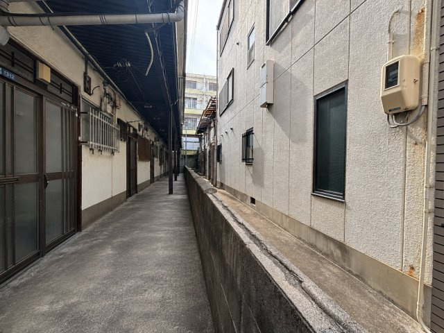 東住吉区湯里2丁目の前面道路含む現地写真