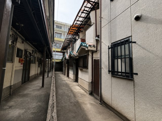 東住吉区湯里2丁目の前面道路含む現地写真