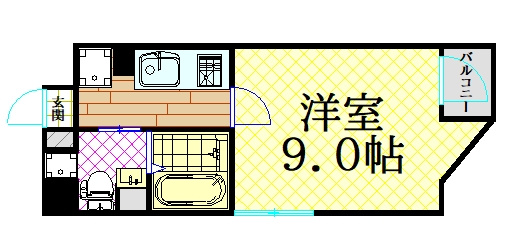 【間取り】 | メゾニティ・クイーン阿波座