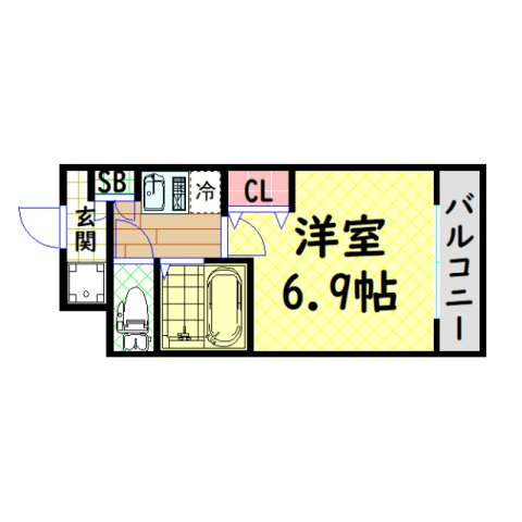 【間取り】 | ドミール桜川II