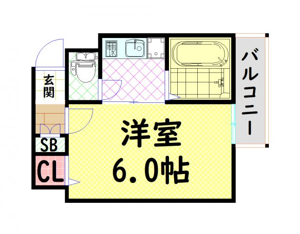 【間取り】 | プレサンス難波WEST