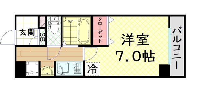 【間取り】 | ラナップスクエア阿波座