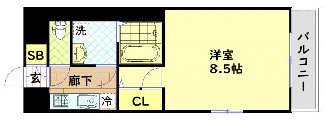 【間取り】 | エスリード阿波座シティウエスト