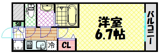 【間取り】 | エスリード中之島ザコア