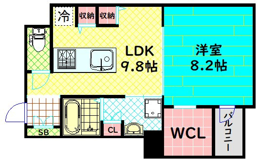 【間取り】 | RIDGE北堀江