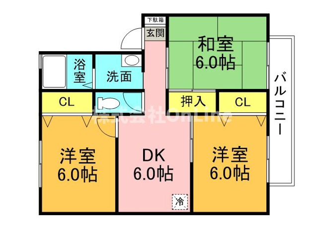 【間取り】 | フローラル八尾南