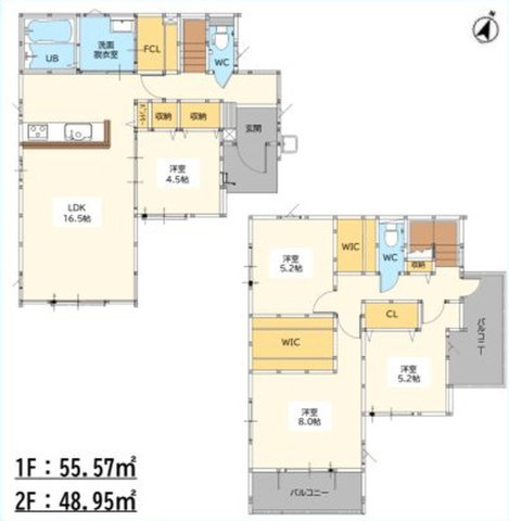 佐賀市高木瀬町大字東高木1期2区画 1号棟の間取り