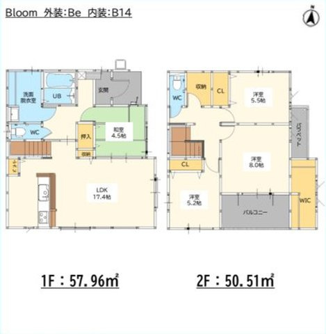 佐賀市本庄町大字本庄7期2区画 1号棟の間取り