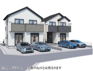 【外観パース】 | 相模原市南区鵜野森2丁目　全2棟/今回販売1棟（A号棟） | 外観パース