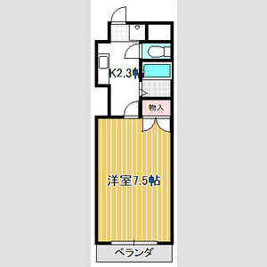 名古屋市中区丸の内２丁目の賃貸マンションの間取り