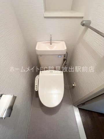 東大阪市西堤２丁目の賃貸マンションのトイレ