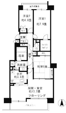 パーク・ハイム神戸熊内町の間取り