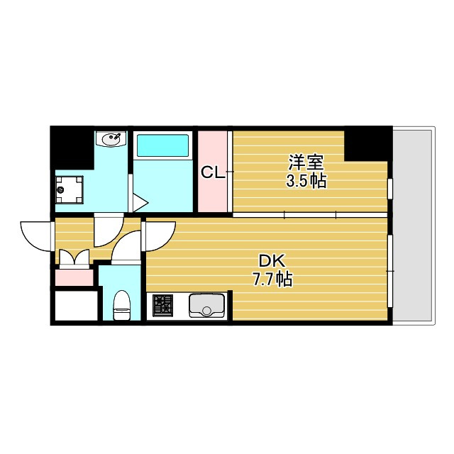 吹田市南吹田２丁目の賃貸マンションの間取り