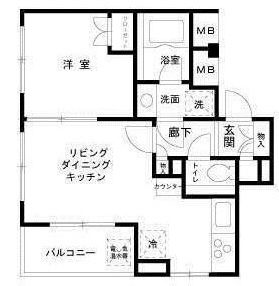 アクティス中目黒トリアードの間取り|間取りです。