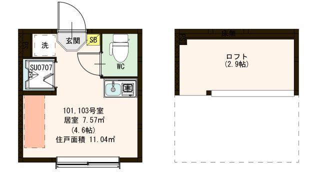 【間取り】 | アルモニー千川