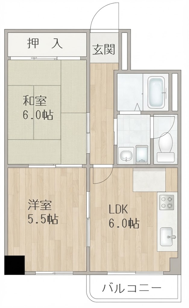 オーナーズマンション帝塚山Ⅱの間取り