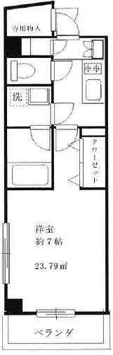 ウィステリア高田馬場の間取り|間取りです。