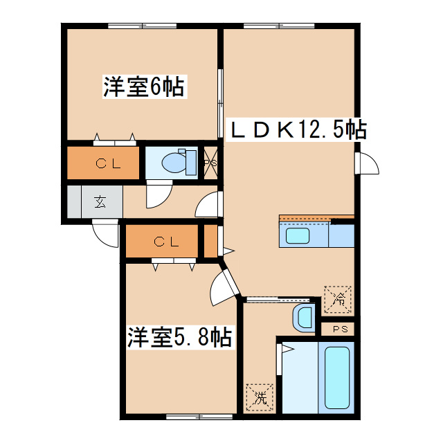 メゾンドショコラの間取り