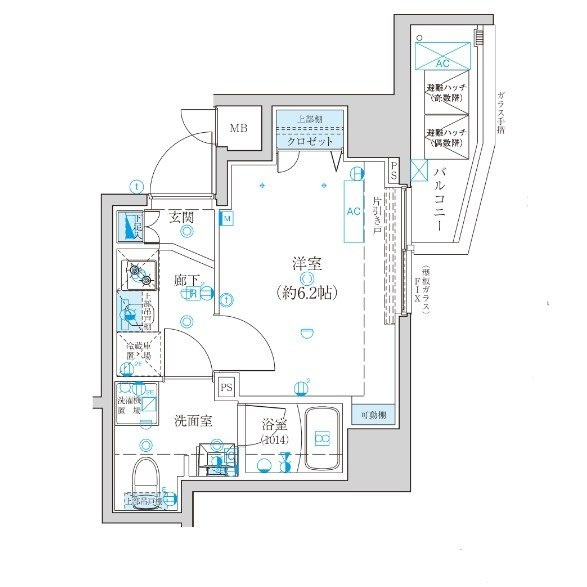 ベルシード千住パークサイド の間取り|間取りです。