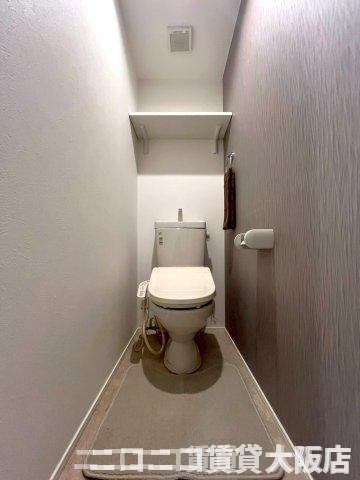 大阪市東住吉区田辺３丁目のアパートのトイレ|CG画像です。家具家電付きではありません