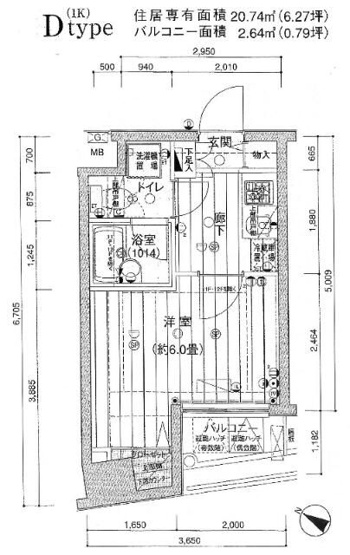 【間取り】 | プレール・ドゥーク水天宮