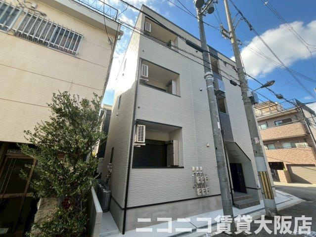 大阪市旭区赤川４丁目のアパートの外観