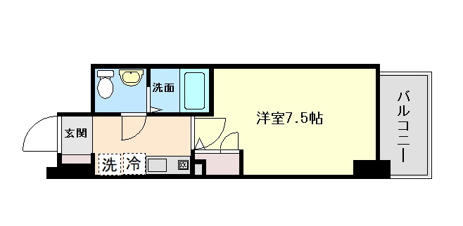 SERENiTE三宮の間取り